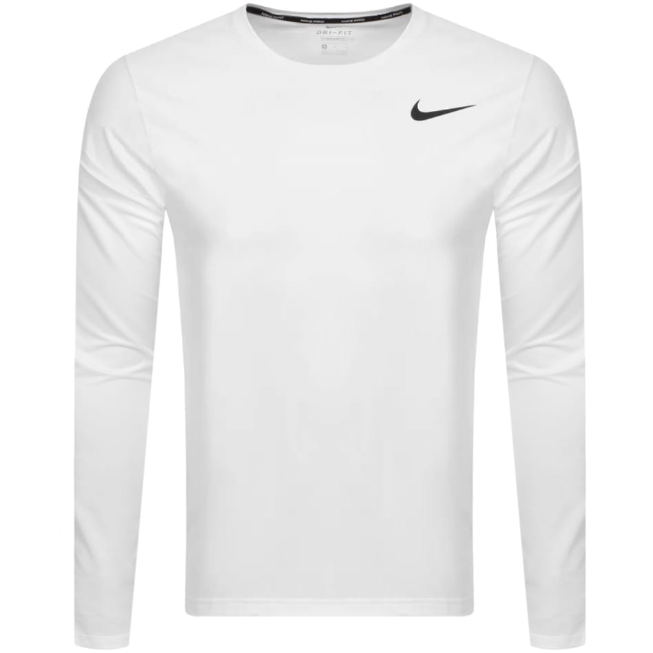 Alternative Image for ProductNike Training Long Sleeve T Shirt White1